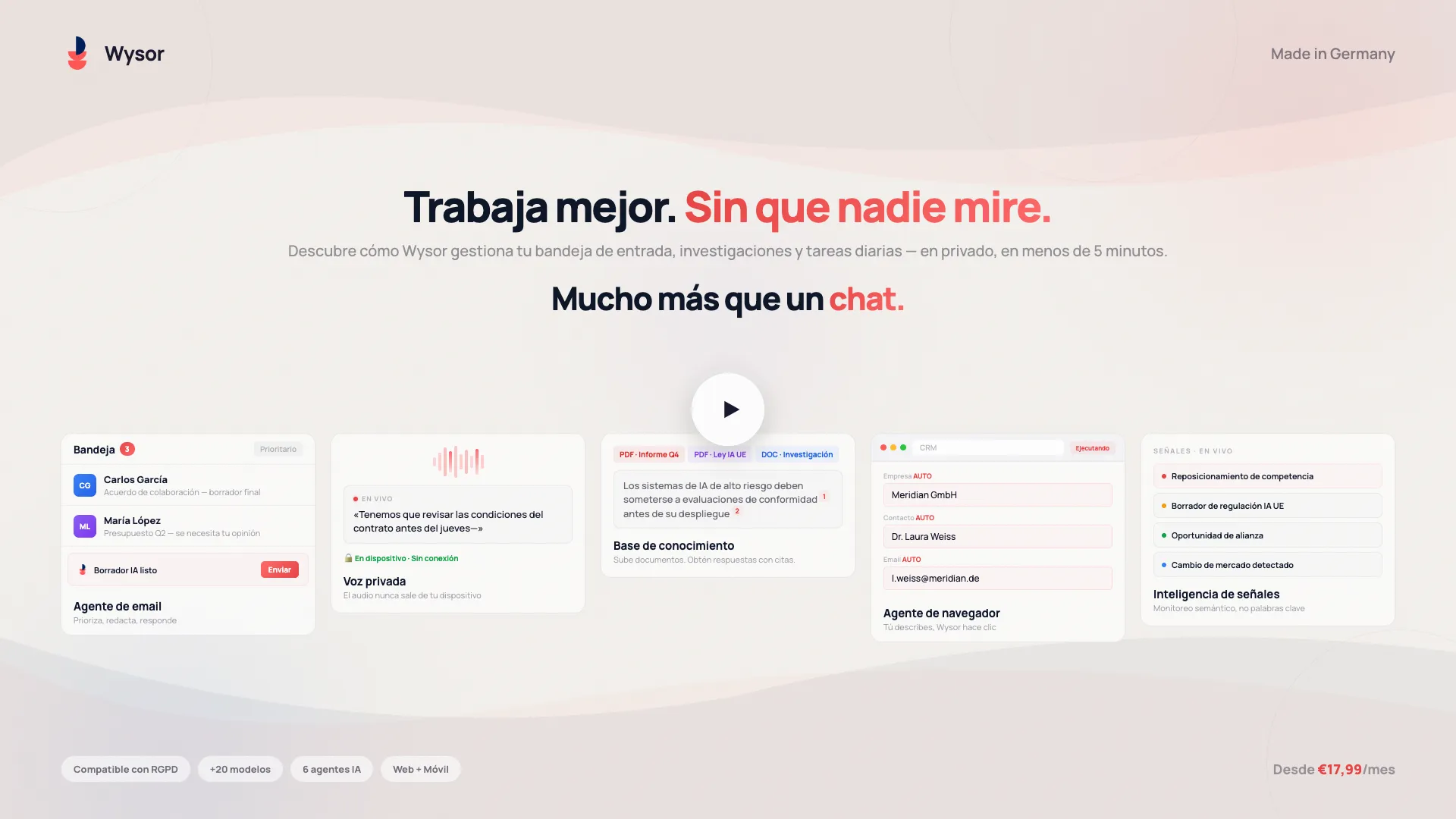 Wysor en acción