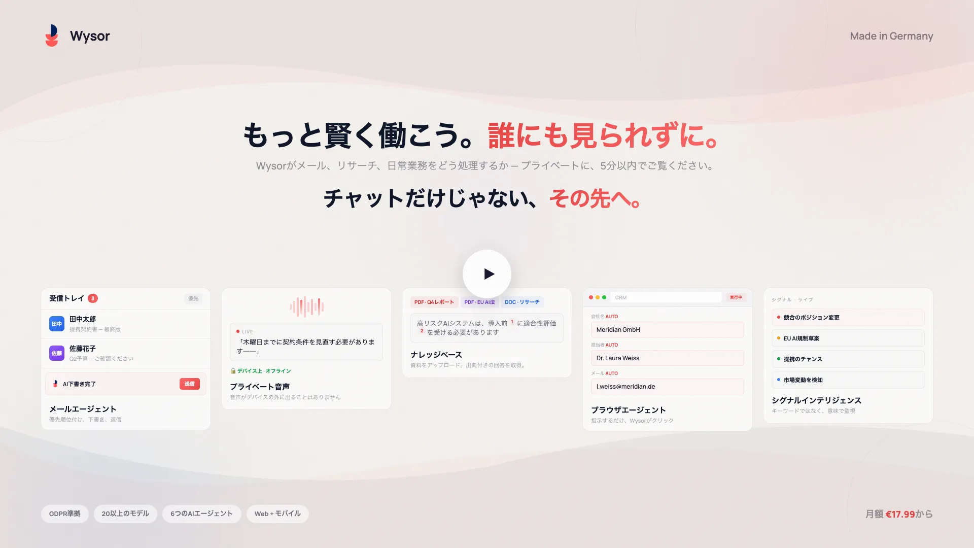 Wysorの動作をご覧ください